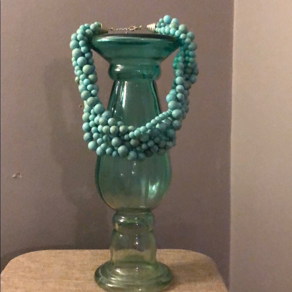 Tiffany Blue Beaded Necklace